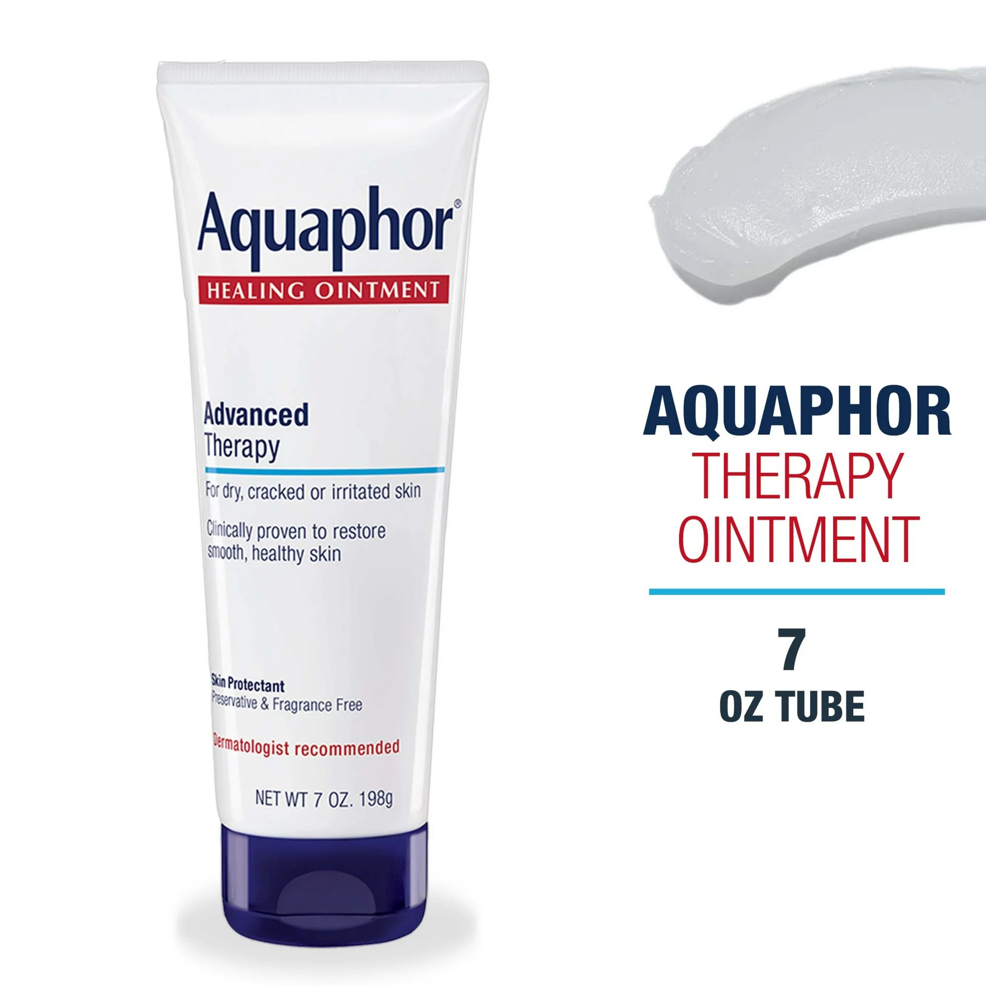 مرهم أكوافور العلاجي - مرطب للبشرة الجافة - اليدين والكعب والمرفقين والشفاه, 7 Oz Tube